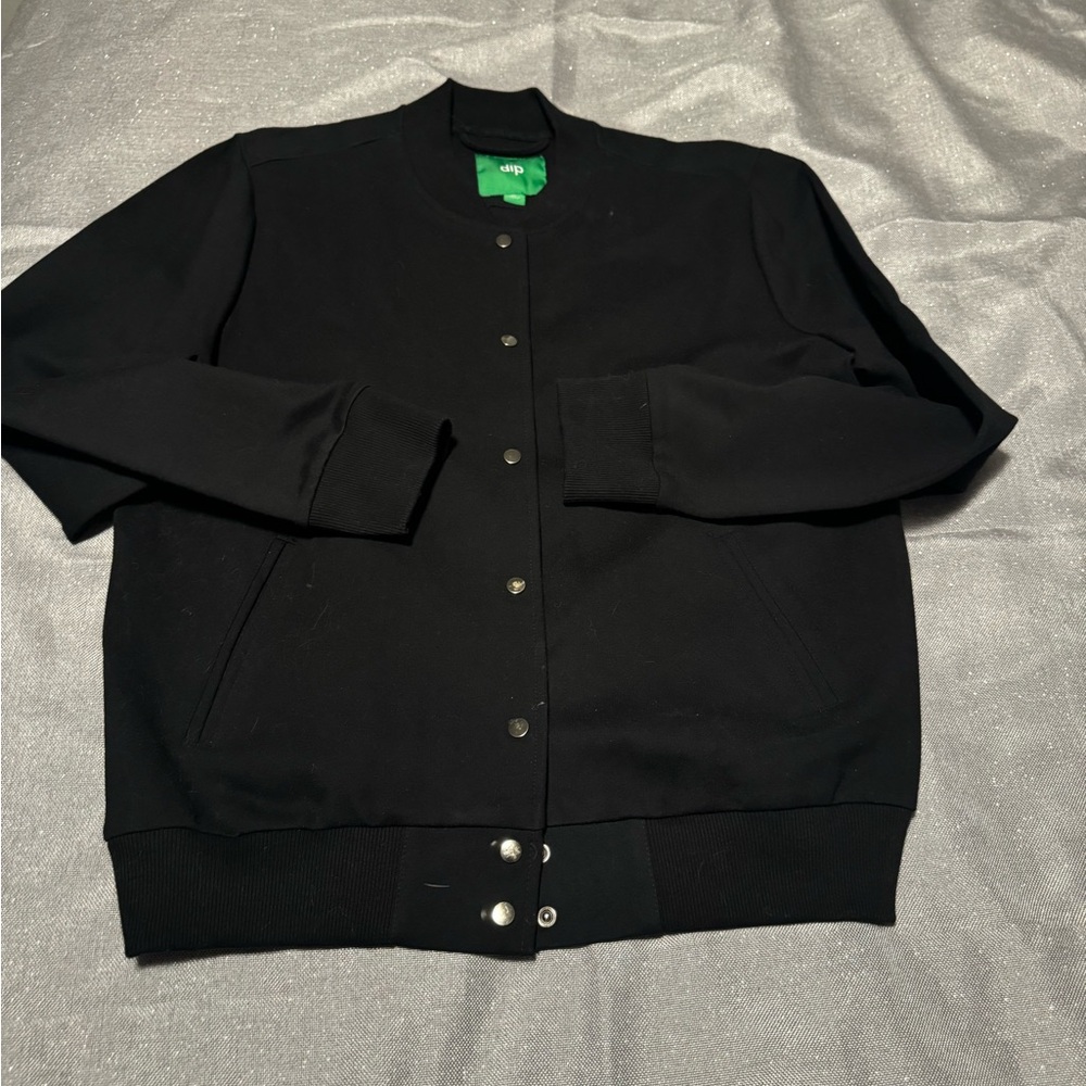 Dip Black Bomber Jacket Varsity Style